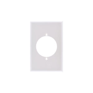 1-Gang Jumbo Size Power Outlet Receptacle Thermoplastic Wall Plate | 54.7mm Opening
