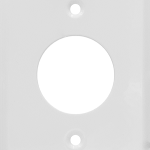 1-Gang Single Receptacle Smooth Metal Wall Plate
