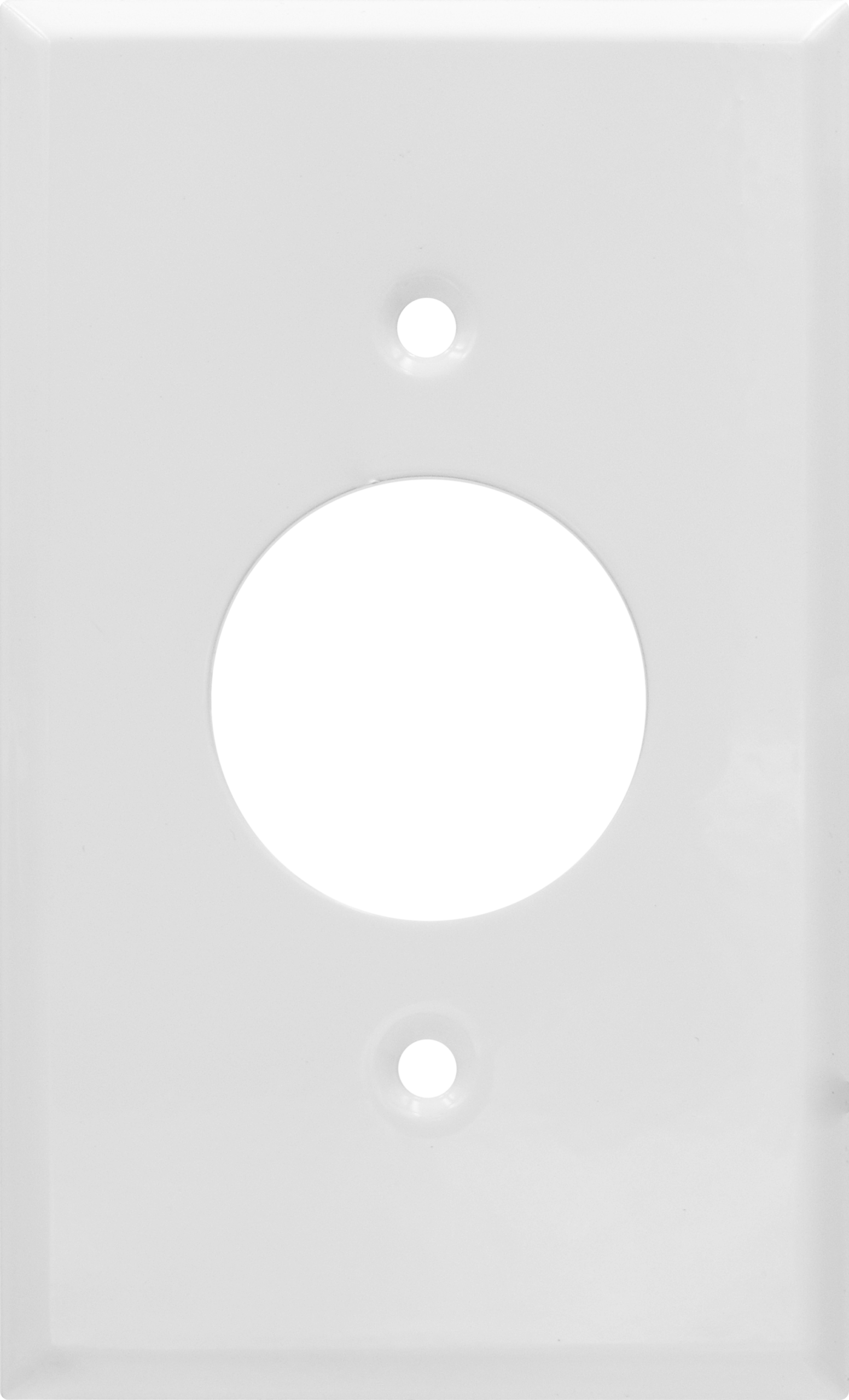 1-Gang Single Receptacle Smooth Metal Wall Plate