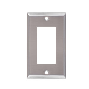 1-Gang Decorative Stainless Steel Wall Plate