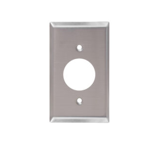 1-Gang Single Receptacle Stainless Steel Wall Plate