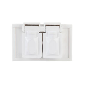 1-Gang Thermoplastic Weatherproof Duplex Horizontal Cover for Duplex Receptacle