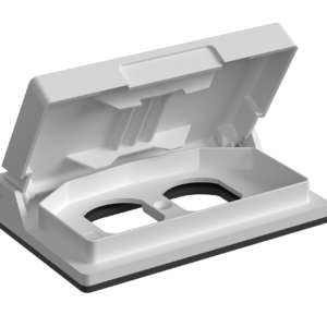 1-Gang Thermoplastic Weatherproof Horizontal Cover for Duplex Receptacle