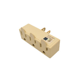 15 AMP 3-Wire Single-to-Triple Outlet Grounding Adapter | NEMA 1-15P & 5-15R